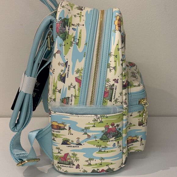 Loungefly Disney Lilo & Stitch Hawaii Locations Mini Backpack**NWT